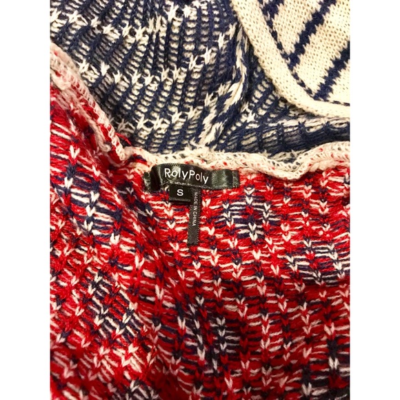 Long ivory tribal print duster cardigan - Picture 8 of 8